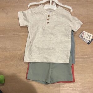 Tommy Bahama Kids Light Gray Henley Shirt